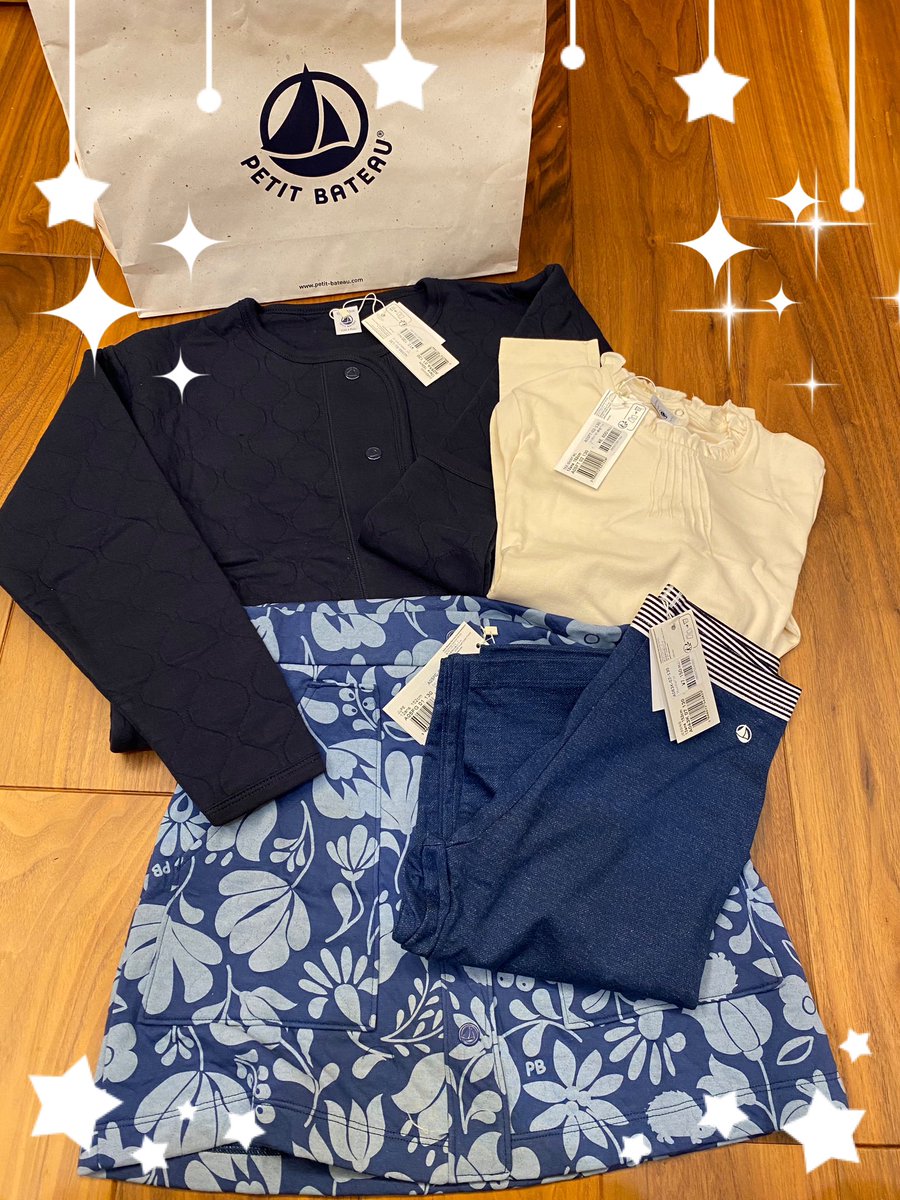 プチバトー福袋（12Y girls）10000円をZOZOで購入してみた。4点入って定価約36000円分。プチバトーはこのサイズの福袋はネタバレあまりなくて若干不安だったけど、普通に◎
スカートは好みかな？娘は気に入ってくれてよかった。羽織は定番で長く着れそう。12Y表記だと150㌢くらいのサイズ感だった💡