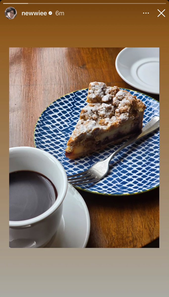 With all its architecture and rich history… our Moodeng representative posts about a pie 😂

TAYNEW ENJOY IN ITALY
#TayNew1stFMinRome #เตนิว
#TayNew #Tawan_V #Newwiee