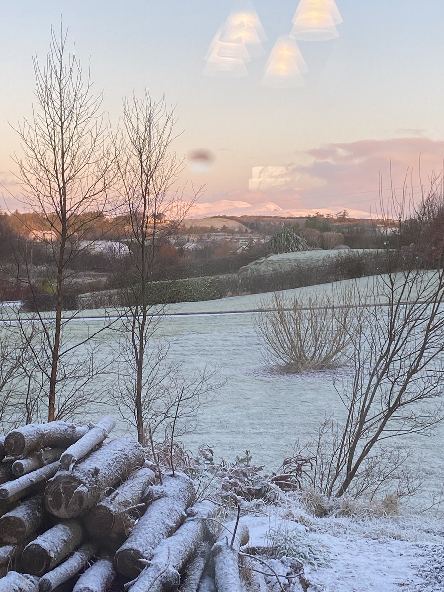 A cold, frosty and beautiful morning outside my window.