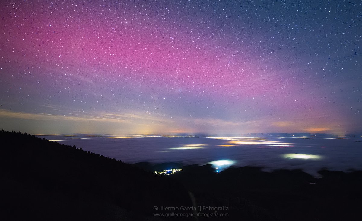 GuilleGarcia86's tweet image. Noche de año nuevo en #Moncayo y #Lituénigo #Auroraboreal #ArcoSar