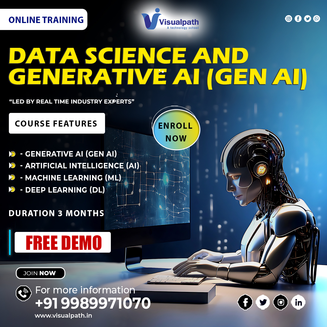 harikrishn87010's tweet image. @VisualpathPro  Leading Worldwide #DataScience with #GenerativeAiTraining.hands-on projects, flexible schedules, and globally recognized certification! For more information contact us:+91 9989971070
WhatsApp:whatsapp.com/catalog/919989…
Visit us: visualpath.in/online-data-sc…
#DataScience
