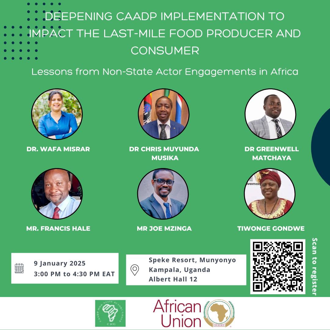 Rachel Mkandawire (PhD) (@rachie0283) on Twitter photo <a href="/FANRPAN/">Food, Agric. & Nat. Res. Policy Analysis Network</a> is excited to join the discussion on 'Deepening CAADP Implementation to Impact the Last-Mile Food Producer and Consumer.' Don't miss this vital conversation about lessons from non-state actor engagements in Africa <a href="/FANRPAN/">Food, Agric. & Nat. Res. Policy Analysis Network</a> is excited to join the discussion on 'Deepening CAADP Implementation to Impact the Last-Mile Food Producer and Consumer.' Don't miss this vital conversation about lessons from non-state actor engagements in Africa