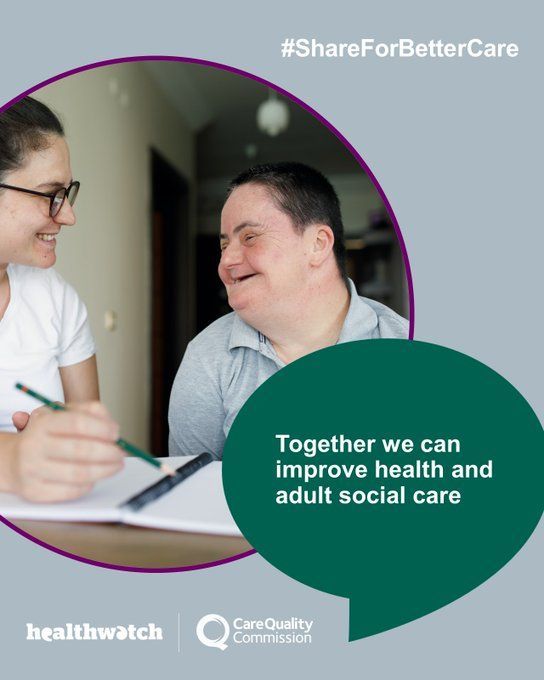 We want people from all walks of life to share their experiences with care services, good or bad. 

This will help us make sure that care services are meeting the fundamental standards of care. 

You can give feedback anonymously.

#ShareForBetterCare