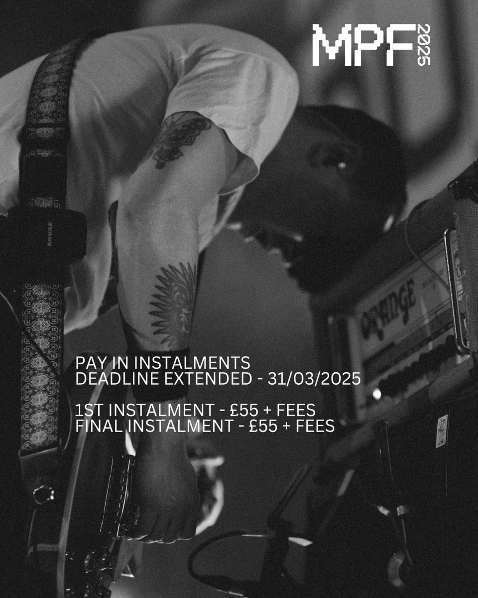 Pay In Instalments deadline extended 🗓️

Secure your spot: bit.ly/mpf2025 🎫