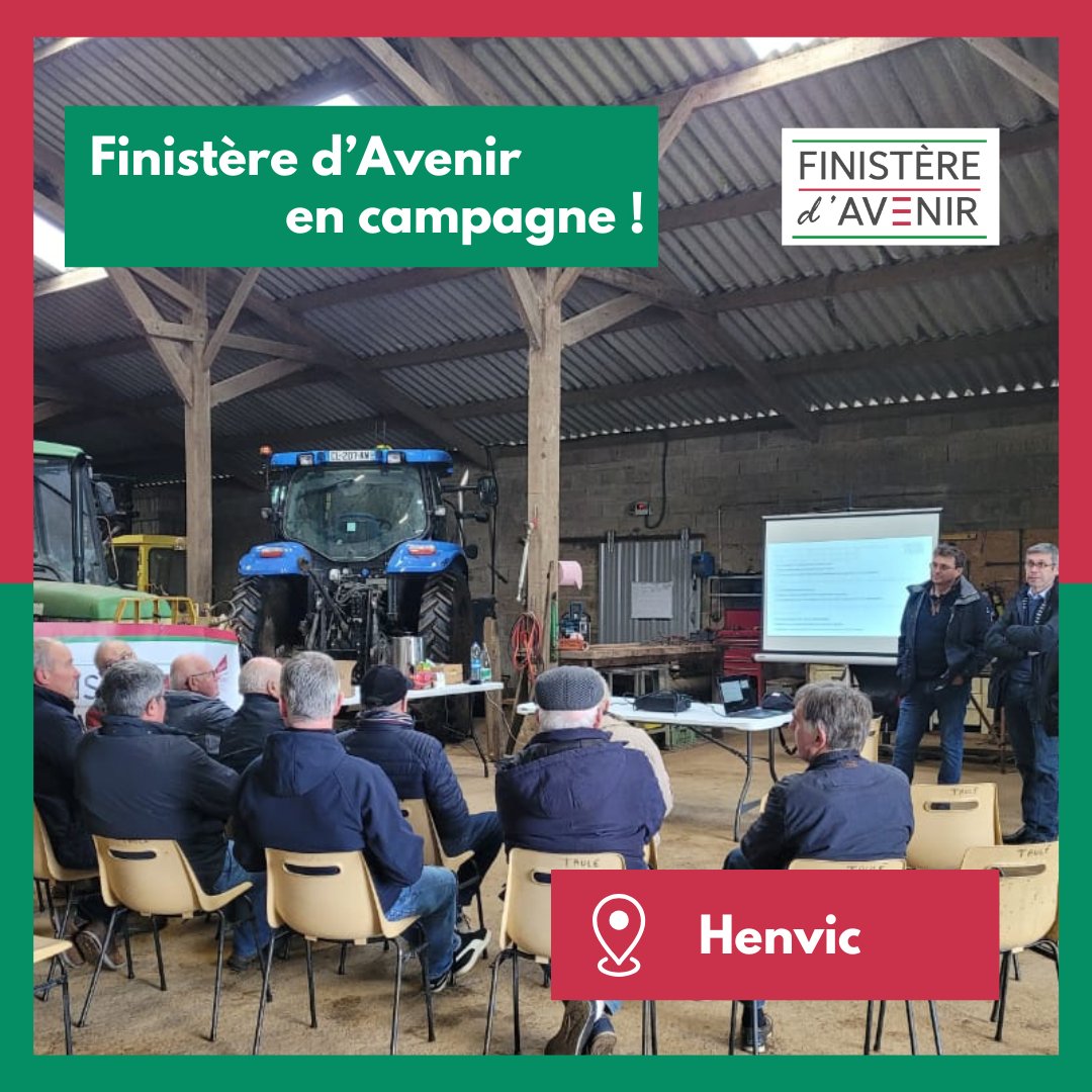 [ELECTIONS CHAMBRE 2025] 

📢 Réunions de campagne - jour 2⃣

🙌 Nos candidats Finistère d'Avenir, actifs comme retraités, poursuivent les réunions pour présenter nos listes et notre programme

📅 Retrouvez toutes les dates :
fdsea29.fr/2025/01/06/une…

#VotonsLeBonSens

<a href="/FNSEA/">La FNSEA</a>