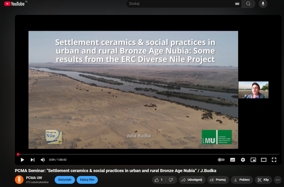 New🔸#PCMASeminar🔸 recording on our YouTube channel! 
🎥"Settlement #ceramics &amp; social practices in urban and rural Bronze Age #Nubia. Some results from the <a href="/ERC_Research/">European Research Council (ERC)</a> <a href="/diversenile/">DiverseNile project</a> Nile Project" by 🔹Prof. Julia Budka <a href="/jubudka/">Julia Budka</a>.
Watch it here: youtube.com/watch?v=2i7_fu…
