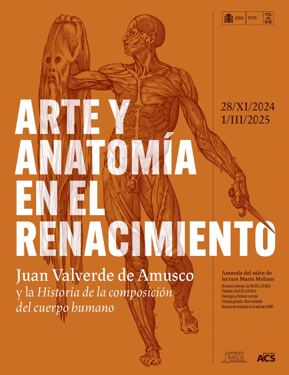 JoserraMarcaida's tweet photo. 📚 Disponible en acceso abierto el PDF del libro que acompaña a la exposición "Arte y anatomía en el Renacimiento" @BNE_biblioteca

Ilustrado con 70 imágenes, es el complemento ideal para visitar la exposición y profundizar en nuestra propuesta.

Enlace: https://t.co/x9fFZyGepX https://t.co/KVloCbr2Hw