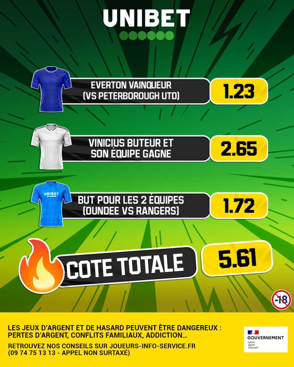 On lance l'aprèm avec un combi 🔥

⬇️ RT + ton pseudo, un super Freebet de 50€ à gagner si ça ne passe pas 🍀