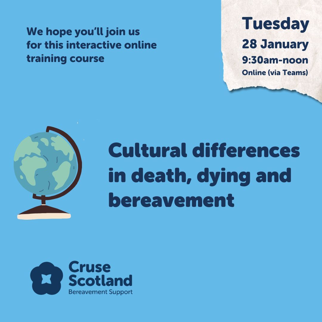 Our culture and customs offer structure to the behaviours we share and they can play an essential role in supporting us navigate the death of a loved one. 

Join us for an interactive online training session: buff.ly/4gL2Q74