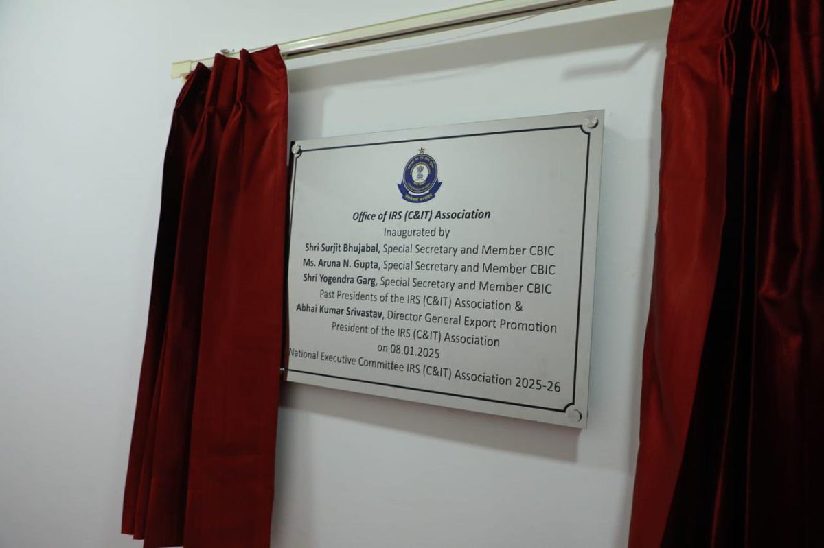 Exciting times ahead! 

🎉 We're thrilled to announce the opening of our new IRS (C&amp;IT) Association office 🏢 at CITRA Heights, Dwarka on January 08, 2025 by CBIC Board Members and President, IRS (C&amp;IT) Association! A fresh space to foster collaboration, growth, and innovation.✨
