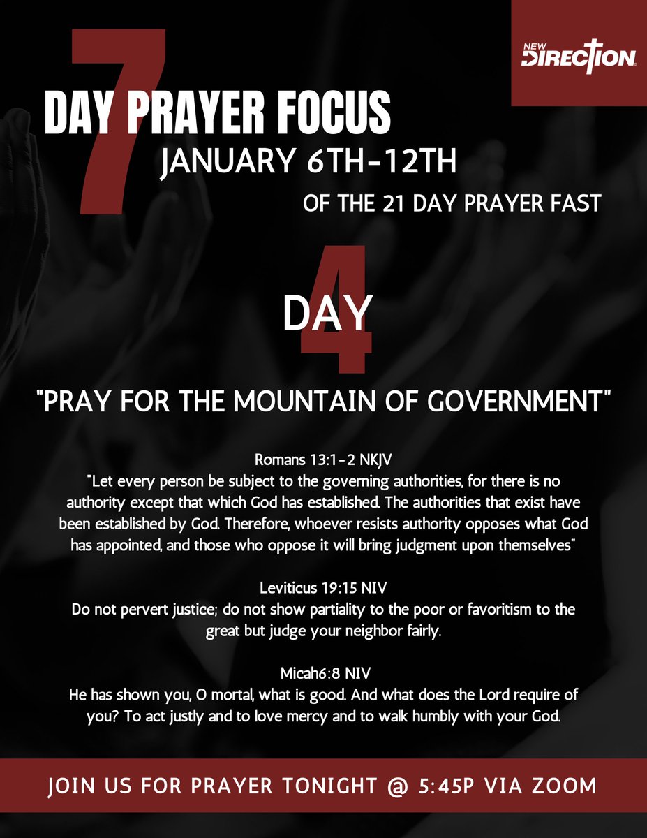 7 DAY PRAYER FOCUS | DAY 4 | PRAY FOR THE MOUNTAIN OF GOVERNMENT