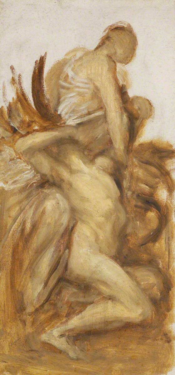 Today’s Theme for <a href="/artukdotorg/">Art UK</a>’s #OnlineArtExchange is Monochrome for the Romance to Ruins, the Etchings of George Cuitt at Grosnevor Museum 

The Fleming Collection has chosen Monochrome Study by George Fredreic Watts