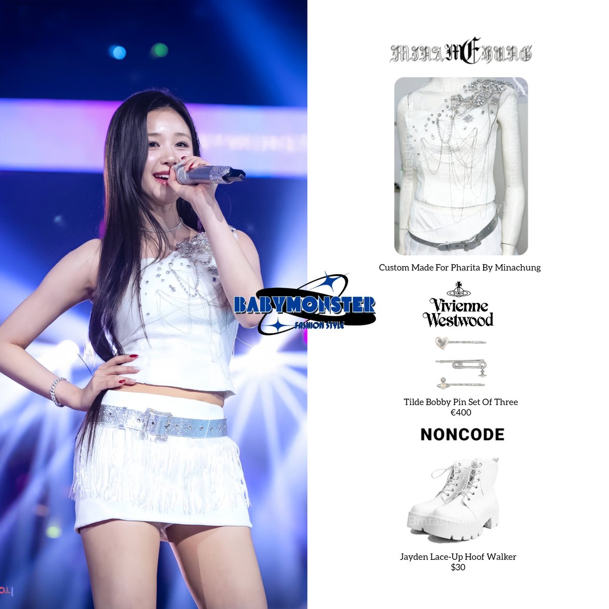 BmfashionStyle's tweet photo. ৎ Pharita #PHARITA Of Babymonster #BABYMONSTER ‘2024 SBS Gayo Daejeon' ৎ2024.12.25୭
#2024SBS가요대전 #NONCODE #2024SBSGAYODAEJEON #가요대전 #베이비몬스터 #SBSGayoDaejeon #SBSGayoDaejeon2024 #DRIP #MINACHUNG #파리타 #VIVIENNEWESTWOOD https://t.co/ocBQ4AagE4