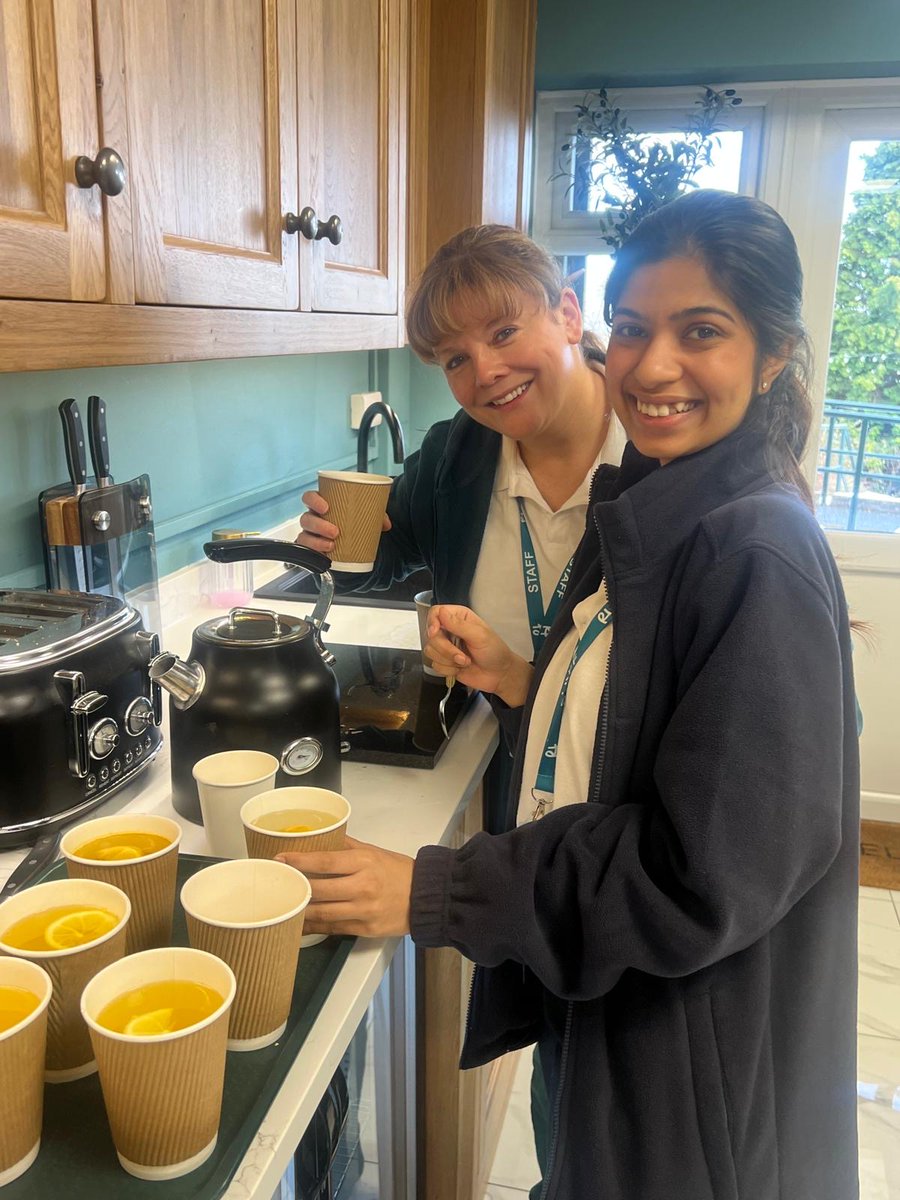 When the weather turns coldd, little acts of kindness make a big difference. Ria &amp; Kat, some of our amazing OTs, have been making warming ginger, lemon &amp; turmeric drinks for anyone feeling under the weather. Thank you for spreading comfort &amp; care this winter! 💛🍋