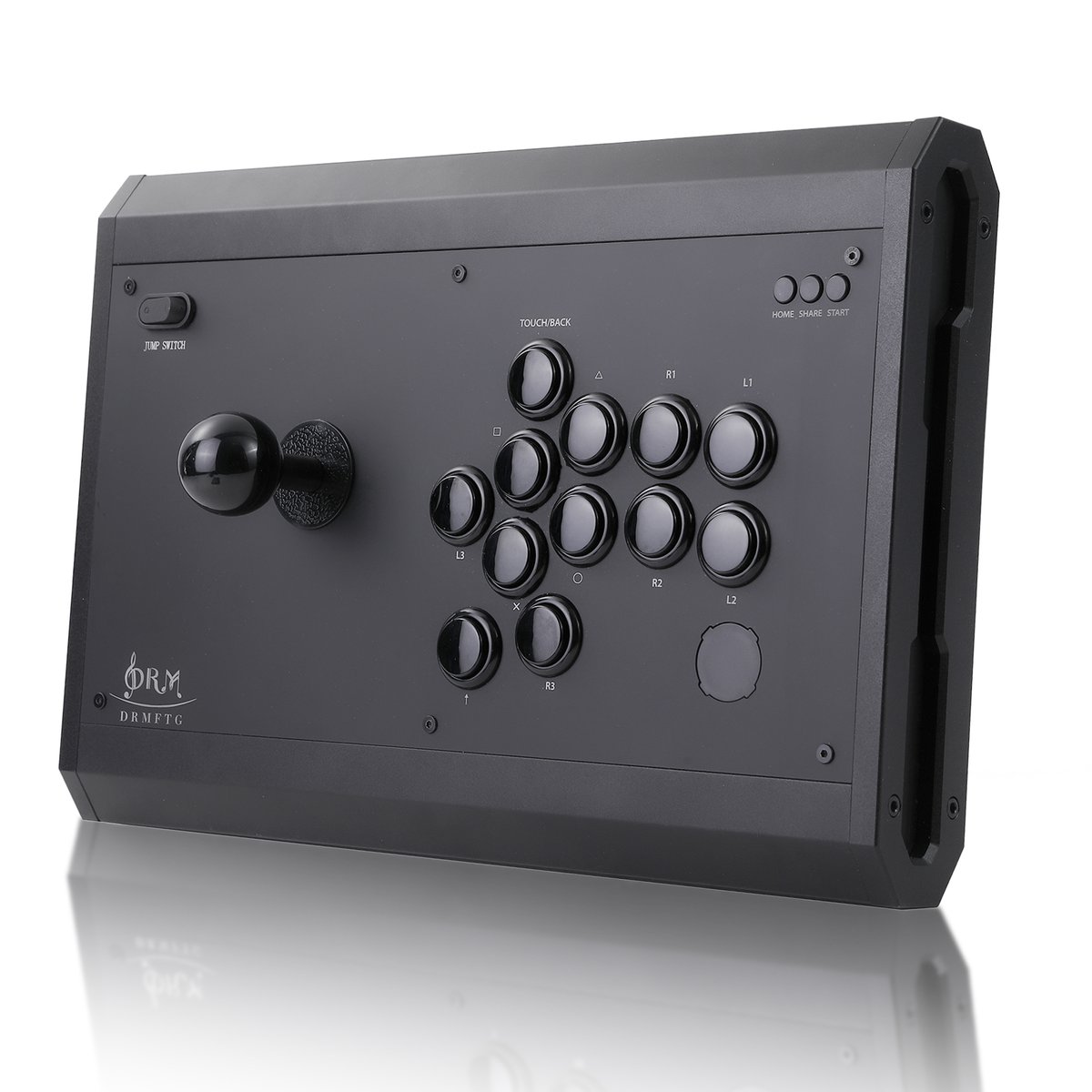 【PS5対応版】DRMFTG DRM Slim レバーレス アケコン DRMFTG DRM Slim CherryMXモデル マットブラック レバーレス