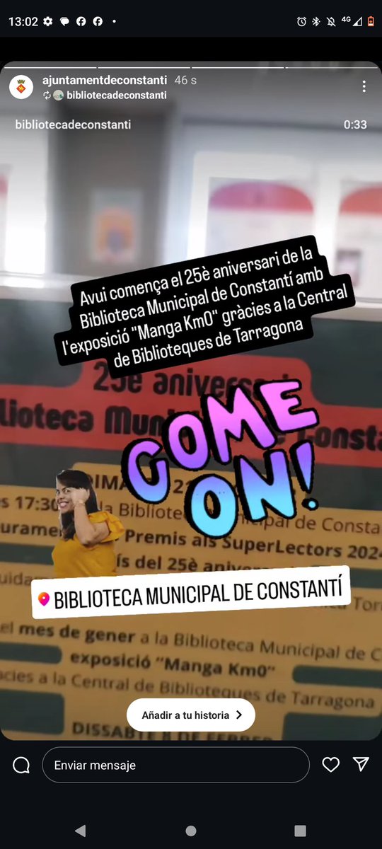 biblioconstanti's tweet photo. Avui donem el tret de sortida al  🎉 25è aniversari de la Biblioteca Municipal de Constantí amb l'exposició "Manga Km0" gràcies a @bibliotequestgn https://t.co/qe3cH8sdom