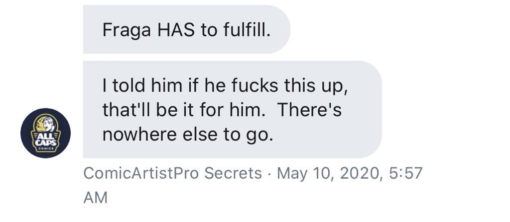 Dan Fraga <a href="/couchdoodles/">FragaBoom!</a> and urinal cake connoisseur <a href="/EthanVanSciver/">ETHAN VAN SCIVER</a> did a draw stream where they did not draw their books🙌🏻 over 4 years late and each with a comments section full of dissatisfied customers!🤦🏻‍♂️ #comicsgate #NuCg oh and also, almost 5 years later, Evan is a liar🙆🏻‍♂️