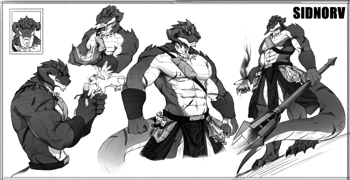 Sidnorv with his normal outfit
Artist: 二彡_ on bilibili