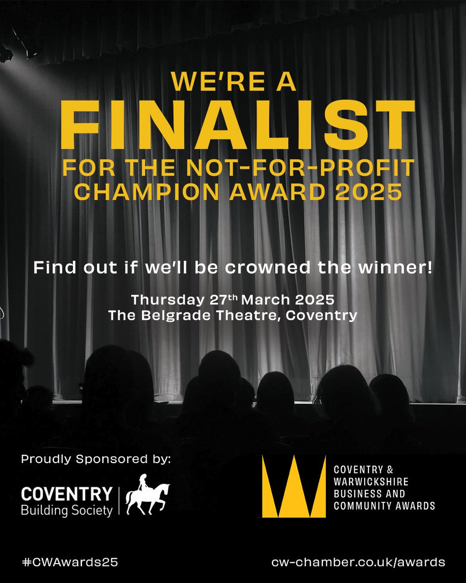 ✨We couldn't be more excited!✨ 

The Shakespeare Hospice has been shortlisted as a finalist in the Not-for-Profit Champion category of the C&amp;W Chamber of Commerce Coventry &amp; Warwickshire Chamber Coventry &amp; Warwickshire Business and Community Awards 2025 🎆