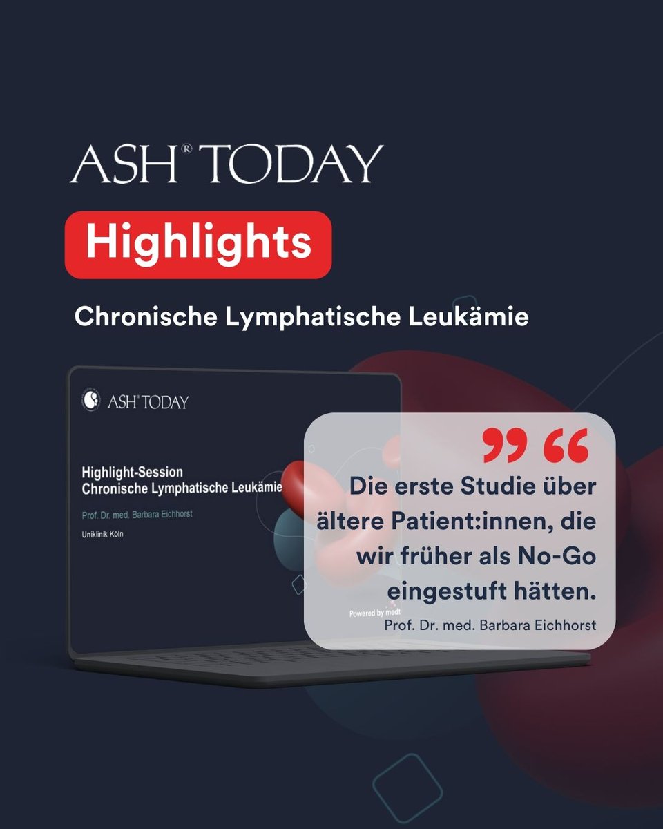 Der ASH 2024 ist vorbei und die Highlights des Jahres stehen Ihnen on Demand auf medtoday.de zur Verfügung. 
Alle Inhalte und eine vollständige Übersicht sind für ein Jahr kostenfrei abrufbar – eine einmalige Registrierung genügt. #ASH #ASH2024