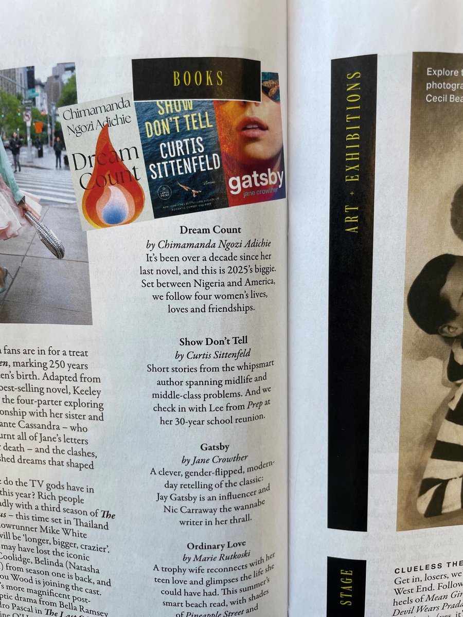 Delighted to see #Gatsby by <a href="/janevgcrowther/">Jane Crowther</a> included in <a href="/GraziaUK/">Grazia UK</a>'s round-up of books to watch in 2025. 

This clever, sexy novel genderflips and reimagines F Scott Fitzgerald's classic novel for the social media age. Out in April!