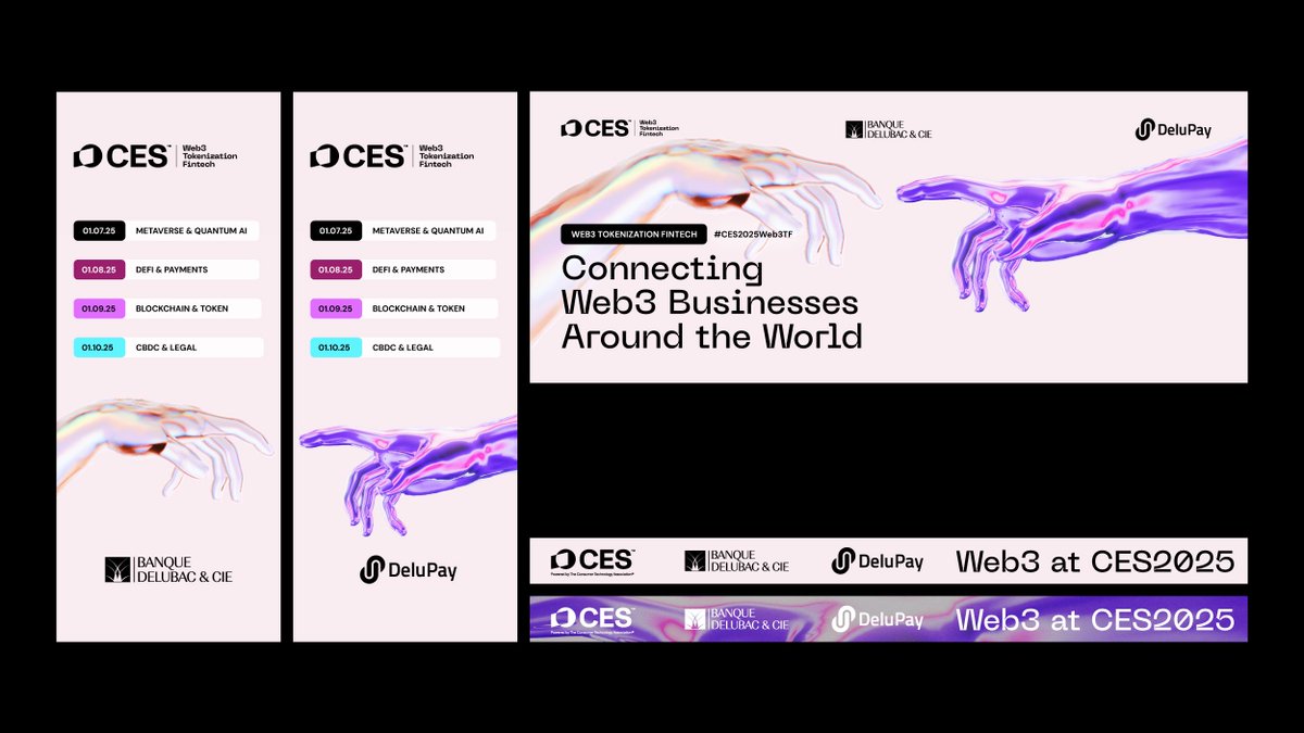 Here’s some of the work we created for our client at CES2025: concept, art direction, 3D design, and layouts.