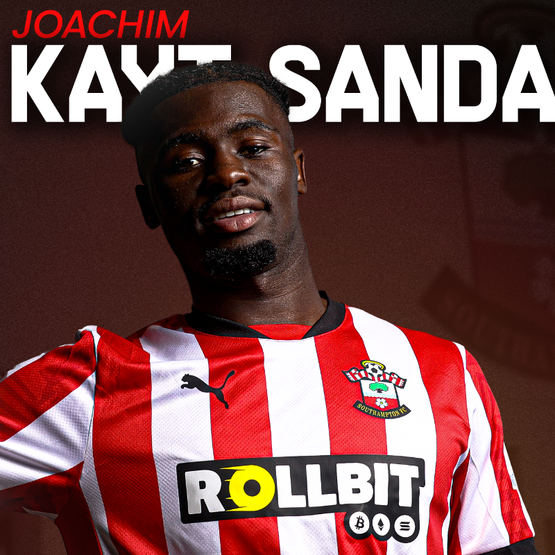 SouthamptonFC's tweet photo. We are delighted to confirm the signing of 18-year-old defender Joachim Kayi Sanda from @VAFC 🤝