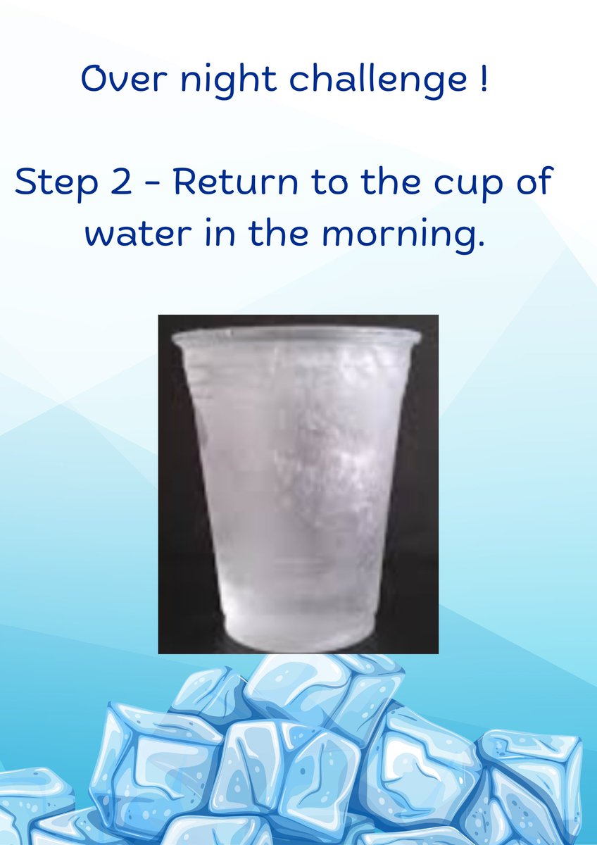 MarshfieldPS's tweet image. 🌟 Overnight Science Challenge! 🌟

👩‍🔬✨ Want to explore the wonders of science with your little ones? Try this overnight challenge 🌨️

#EYFSScience #HomeLearning #ScienceAtHome #LittleExplorers