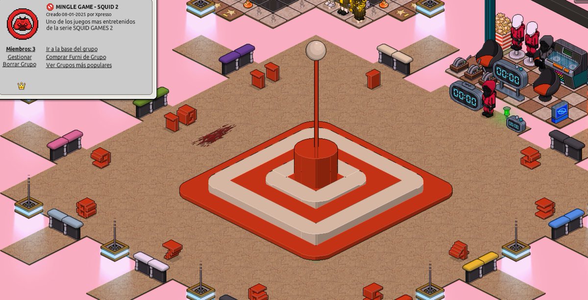 🦑Se apertura hoy JUEVES el MINGLE GAME - juego del carrusel de #SquidGame2 🦑
🦑Al anochecer en ESP 🇪🇸 / Tarde LATAM (No hay hora fija) 
<a href="/Habbo/">Habbo</a> <a href="/ESHabbo/">Habbo ES/MX</a> #Game2025