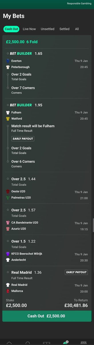 Picks_Brain's tweet image. TODAY'S ACCA ⚽️
£2,500.00 To Return: £30,481.86 
 
If this wins I'll give £1,000 to 2 people who ♥️, Rt, and Comment this tweet

BRING IT ON 🤝