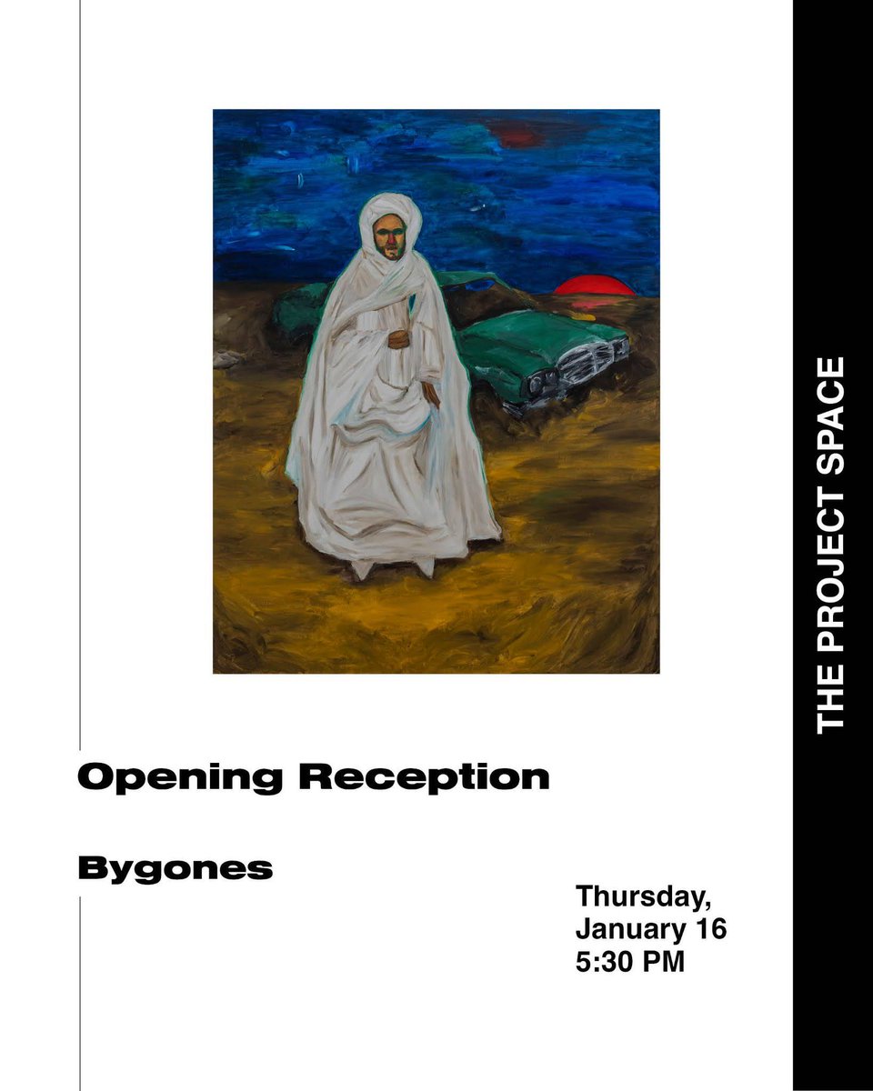 NYUADArtGallery's tweet photo. Join us on Thursday, January 16, 5:30 PM for the opening reception of "Bygones," curated by Anita Shishani, in the Project Space.
#TheProjectSpace #NYUADArtGallery @NYUAbuDhabi @saadiyatae @thethirdline https://t.co/0fv1MfRP5Z