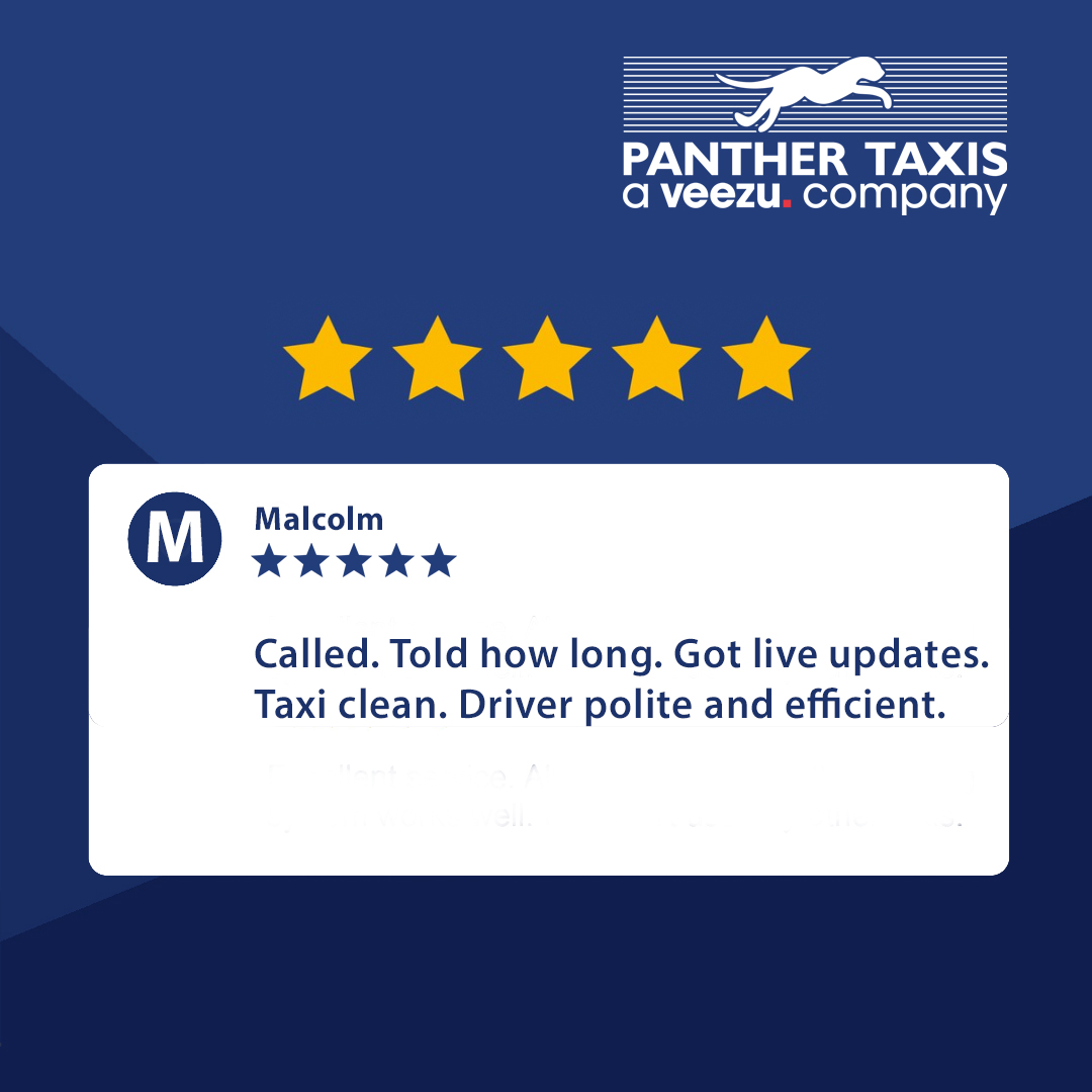 Delighted to receive this great review.
Simple and effective service 😁 

#Taxi #Cambridge #City #UK #Cab #Veezu