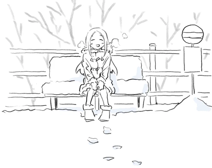 @oroch_loop 代理で座りに行ってもらいました! 