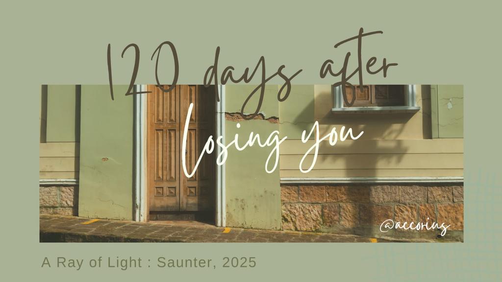 120 Days After Losing You 
“After losing you, I’m learning to move on, but my heart still holds the memories of us.”

#ddeungromi heeseung karina few tweets au

by: accorius #HavaAyesha

#ARayOfLightAUChallenge_Saunter