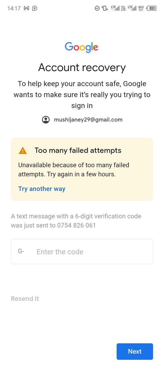 Mongason2's tweet photo. @gmail Please assist with "Too many failed attempts" my email Mushijaney29@gmail.com https://t.co/OztukvJp5L