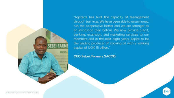 Farmers Voice: CEO, Sebei Farmers SACCO 🇺🇬 believes; Strong governance leads to progress! With #CRAFTProject support, Sebei Farmers SACCO is empowering its members for a brighter future. 🌾

#FarmersVoices #SACCOManagement #Impactthatmatters #Impacthatmatters