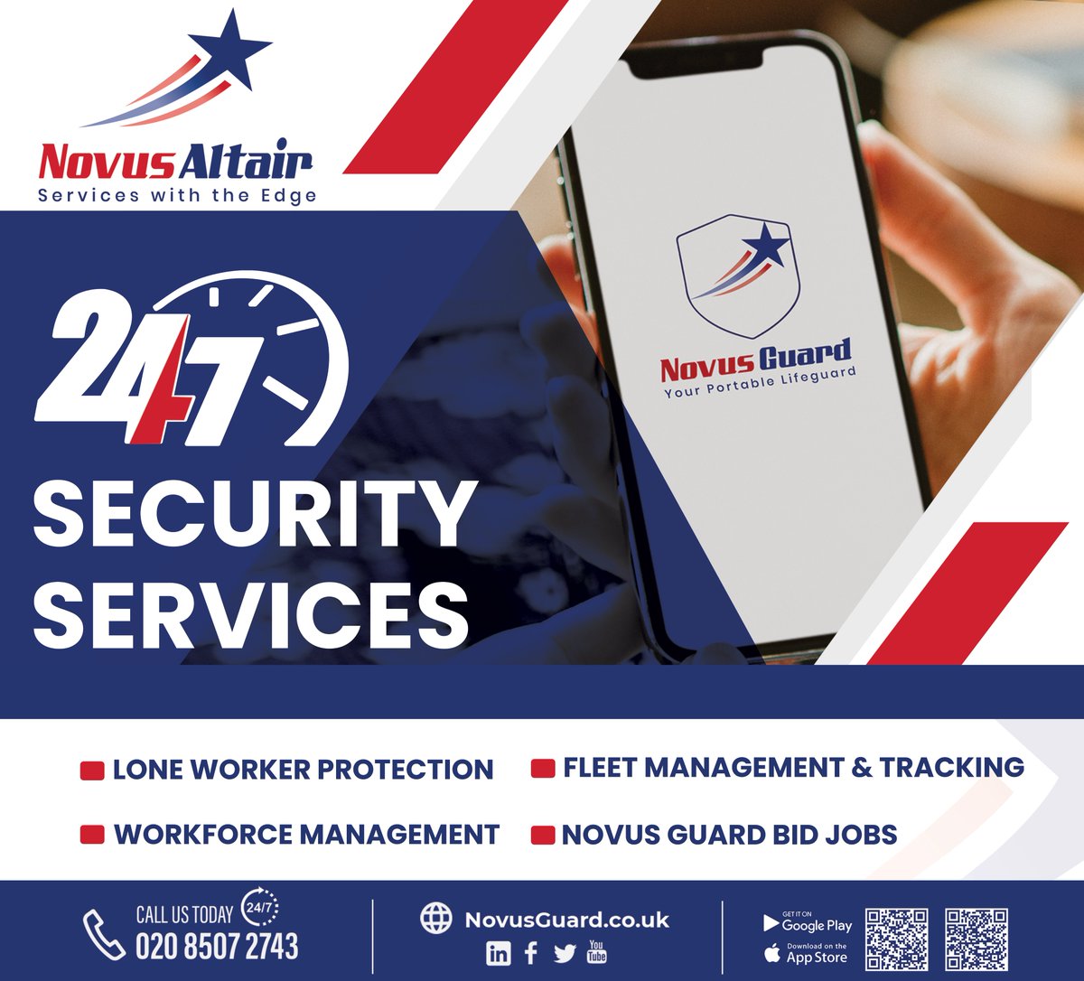 NovusAltair's tweet image. Experience peace of mind with Novus Altair's 24/7 control room support. Our team ensures your security needs are met around the clock, providing swift, professional responses to keep you safe, anytime, anywhere. NovusAltair.co.uk
#SecurityThatNeverSleeps #NovusAltair
