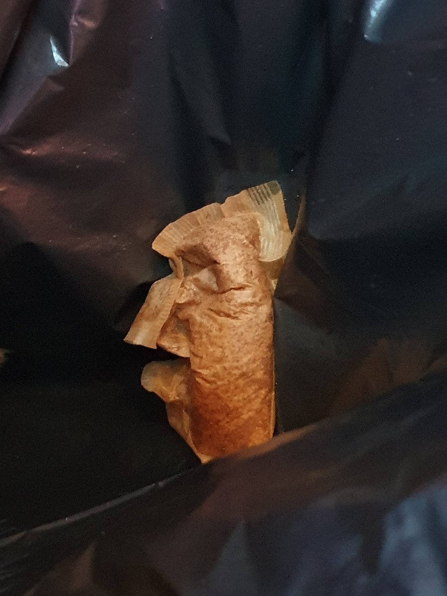 Found this rather distinguished looking tea bag gentleman asleep in the bin.