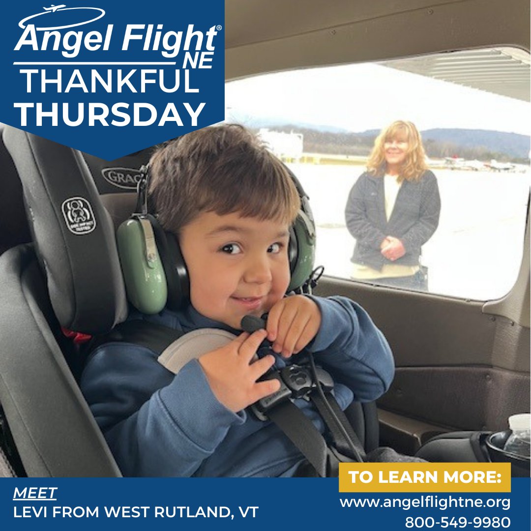 Meet Levi, a brave 3-year-old from VT! Born with his esophagus unattached, he travels to Boston for care. Thanks to #AngelFlightNE, we’ve coordinated 9 flights for him—keeping hope alive. ✈️ Link in bio for more!

#HopeAndHealing #VolunteerPilots #ChildrensHealth
