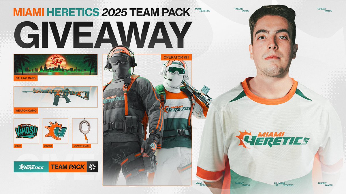 Heretics SupeR (@supeer_3) on Twitter photo GIVEAWAY 5 <a href="/MiamiHeretics/">Miami Heretics</a> Team Pack CODES
- Follow <a href="/SupeeR_3/">SupeR</a> & <a href="/MiamiHeretics/">Miami Heretics</a>
- Like + RT this tweet
- Tag a friend GIVEAWAY 5 <a href="/MiamiHeretics/">Miami Heretics</a> Team Pack CODES
- Follow <a href="/SupeeR_3/">SupeR</a> & <a href="/MiamiHeretics/">Miami Heretics</a>
- Like + RT this tweet
- Tag a friend
