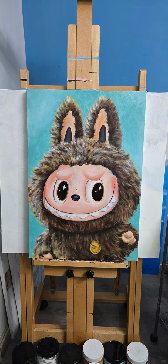 Not Just your regular Meme. 

A True IP. 

Lets work on spreading the labubu Message. 

Fan Art Work Painting. 

#LABUBU $labubu #labubuOnSol