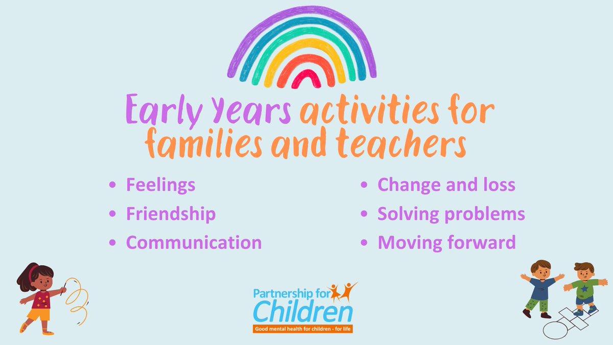 ⬇️ Download our play-based activities for early years to support young children's social and emotional development in 2025. 🧸 
18 free activities available 👉buff.ly/3RNylDw 
#earlyyears #childrensmentalhealth #eyfs