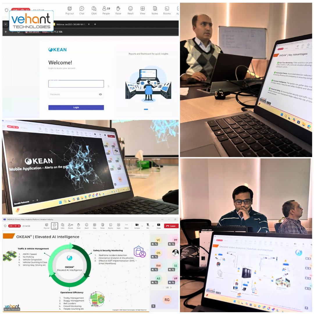 Delighted to have organized another session of the VehantConnect #webinar on the OKEAN® AI-driven Video Analytics Platform for the Aviation Industry.

Thank you to all the attendees across globe for the engagement and insightful questions during the Q&amp;A, making this session a