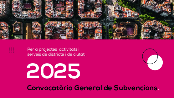 🟢 Oberta la convocatòria general de subvencions 2025! Inclou 99 línies d'ajuts per a 24 àmbits temàtics, amb un pressupost de 20,7 M d'euros.

📅 Ja podeu presentar-hi les vostres sol·licituds telemàticament, fins al 29 de gener. Més informació a s.mtrbio.com/rhmfqhxquk