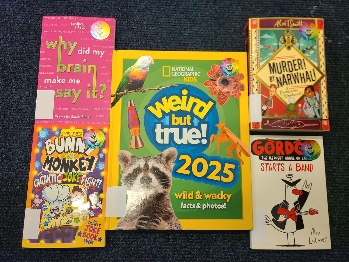 The books we chose for Christmas presents have arrived and are off into the library this afternoon!!!