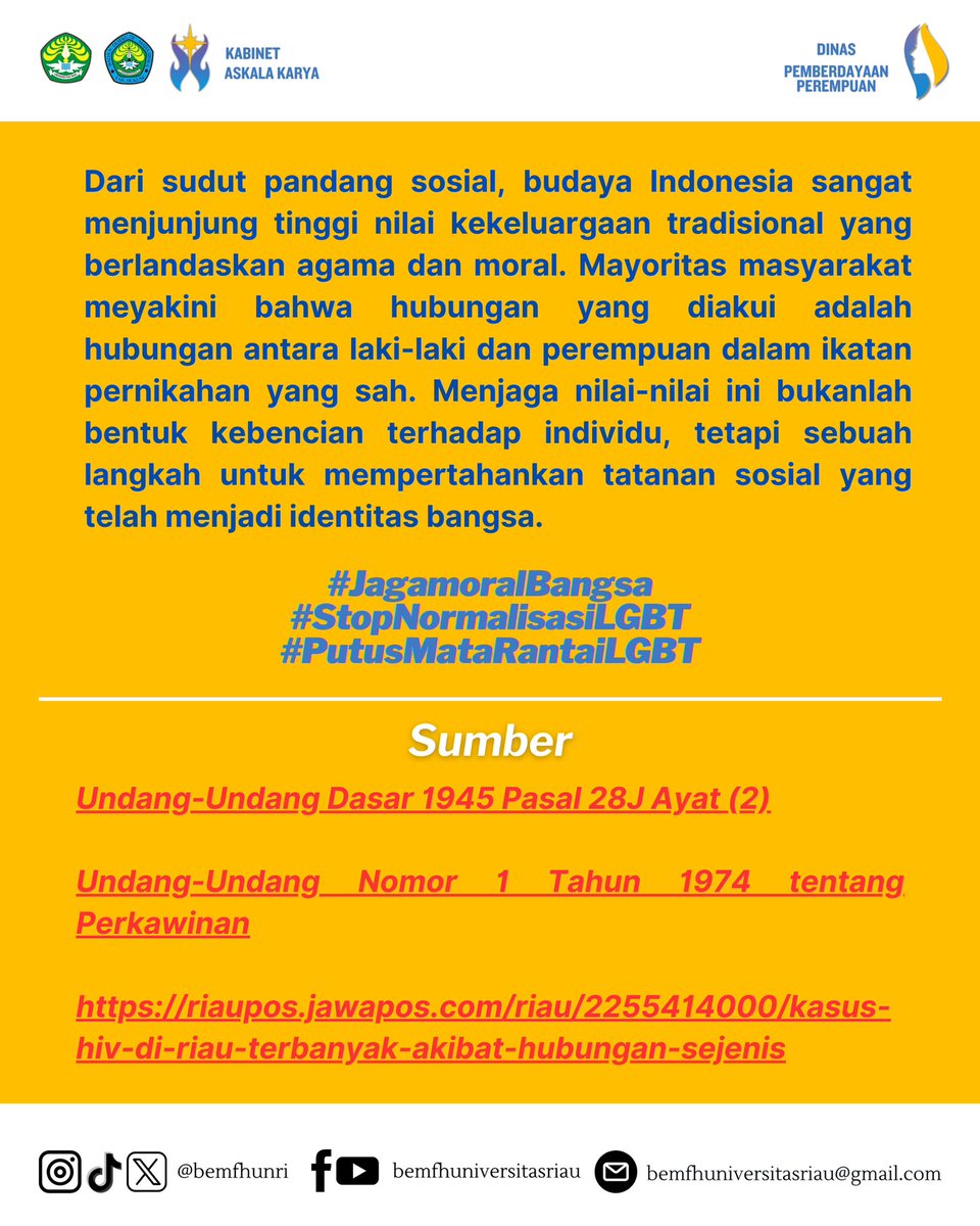 BEM Fakultas Hukum Universitas Riau tweet media