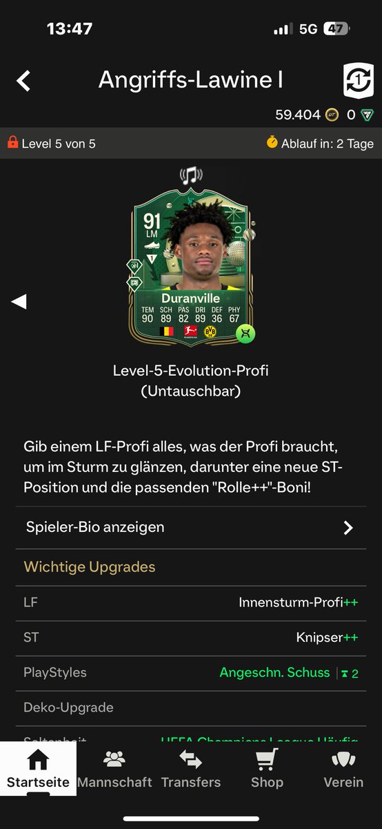 bjr2106's tweet photo. @LuXpLayZ_joe @FUTBIN Wie viele playstyles hat dein duranville? https://t.co/MhTDs9DnQz