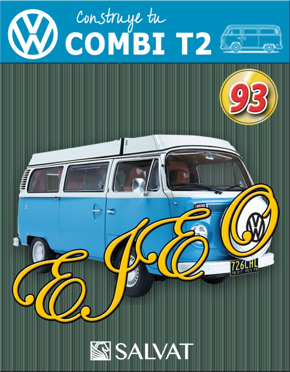 distribuidoejeo's tweet photo. Ya tenemos a la venta la nueva entrega de la colección de "Construye tu Combi T2"
De $339.90 queda en $320
Fecha límite para recoger su producto, Martes 14 de Enero de 2025
#distribuidoraejeo #Salvat #CombiT2 #Volkswagen #Combi #T2 #Bus https://t.co/NIzlXPRlyg