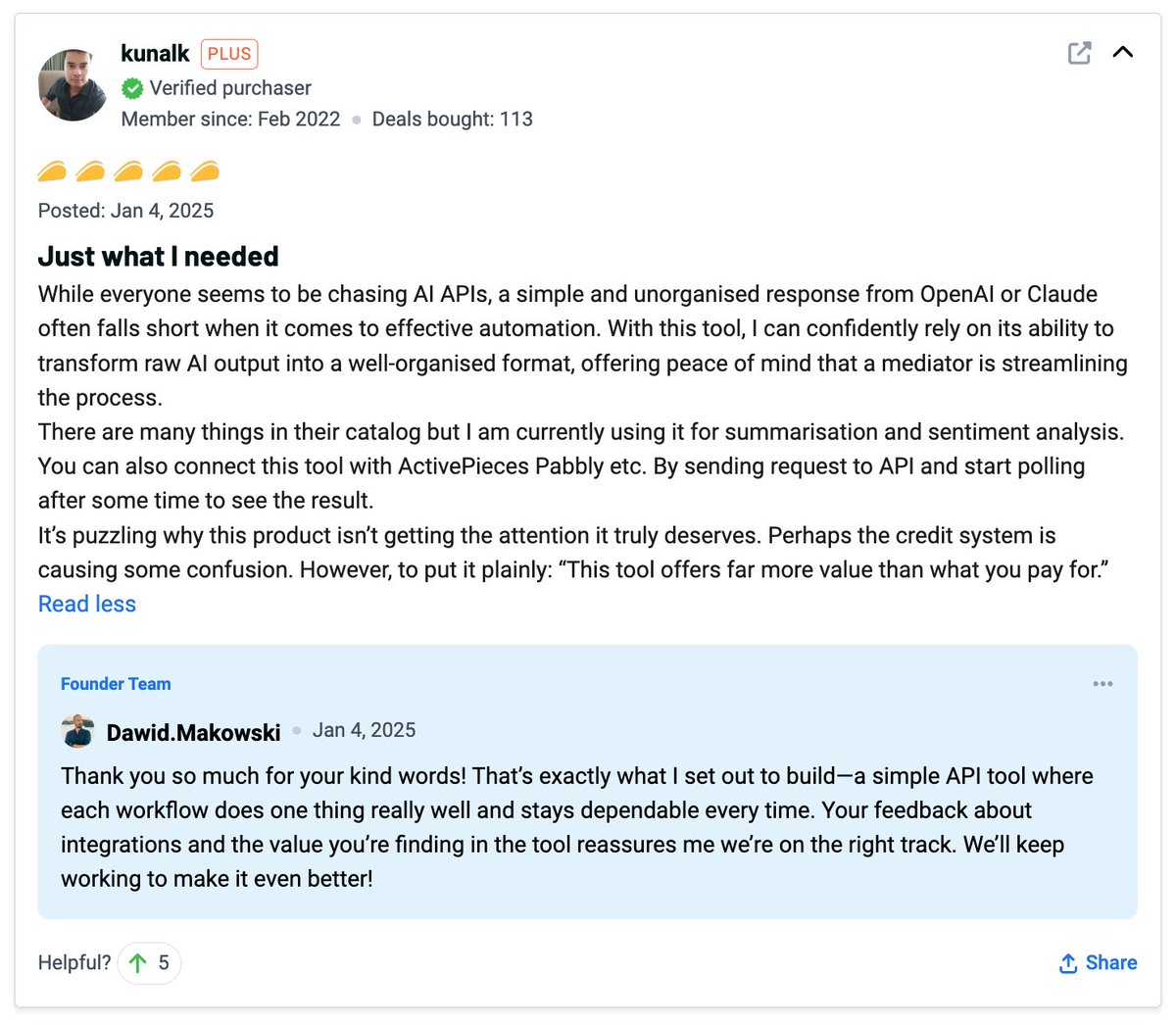 makowskid's tweet image. It is always great to read such great feedback about your product :)
@SharpAPI