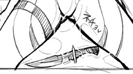 隊員Dさんのナイフが
『ハンターの家系で先祖代々受け継がれて
来た一族の誇りのようなもの』という
情報が加わることで、そのナイフを
強襲者さんに突き立てることすら出来ず
自分の愛液で一族の誇りをねちょねちょに
しちゃう破壊力が増すのだ 